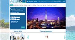 Desktop Screenshot of londontravel.pk